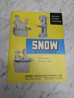 Snow Machines Master Fixtures Drilling Tapping Theading Sales Catalog Sn 400