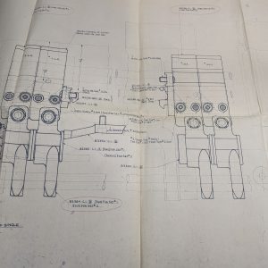 Lodge & Shipley Machine Tool Model A 14 Lathe Lead Screw & Rod Support Drawing