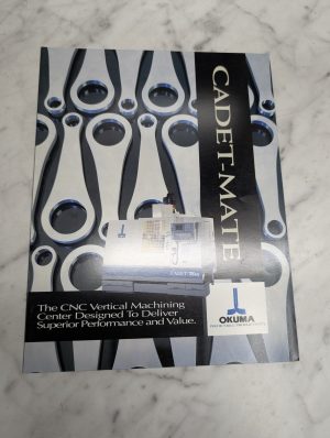 Okuma Cadet-Mate Cnc Verical Machines Center Sales Information Literature