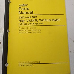 Landoll Cascade Parts List Book Manual Worldmast 35D 45D 1990 689050 1994
