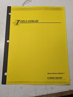 Cascade Tools Catalog 679929 R-2 1997 E Series Sideshifter Fork Lift Attachment