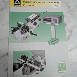 Trimos Horizontal Vertical Measuring Instrument Thv Sales Brochure Information
