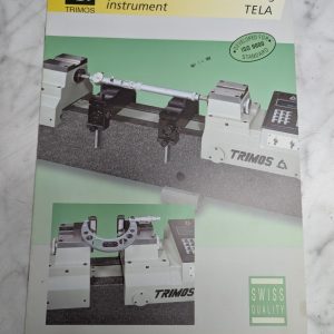 Trimos Length Measuring & Setting Instrument Tela Sales Information Brochure