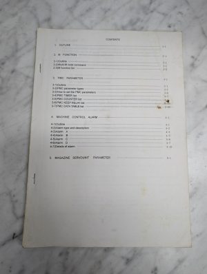 Funac Pmc Model Ra1 Ra2 Rb Rb2Rc Milling Machine Center Language Sequence