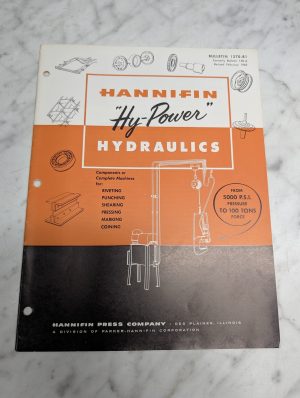 Hannifin Hy-Power Hydraulics Bulletin 1270-B1 Sales Brochure 1962 Catalog