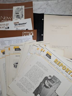 Pressure Blast Pb Model Gb-100 Sales Literature Brochure & Information Lot