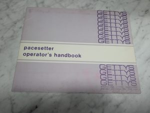 Gettys Pacesetter Operator'S Handbook Information Manual 1975 Owners Book