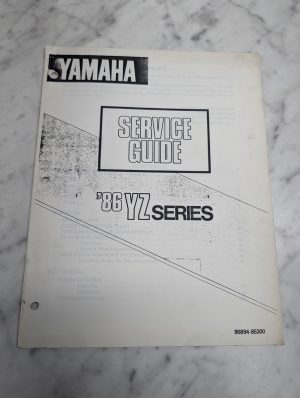 Yamaha Service Training School Guide 1986 Yz Series 90894-85300 Model Updates