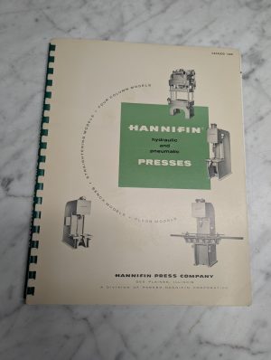 Hannifin Press Company Catalog 1200 Sales Information Brochure Literature 1965