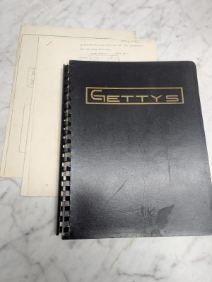 Gettys 3-D Tracing Control Operators Information Instruction Manual 1971 Machine
