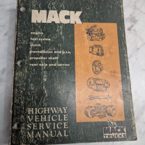 Mack Trucks Highway Vehicle Service Manual Overhaul Shop Repair Book Ts 442 1975