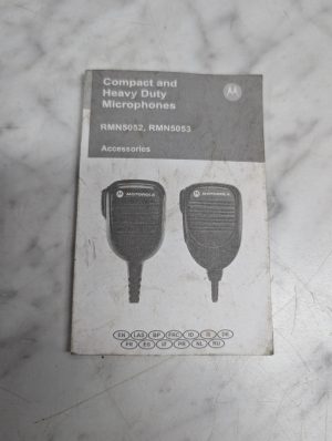 Motorola Compact & Heavy Duty Microphones Rmn5052 Rmn5053 Operators Manual