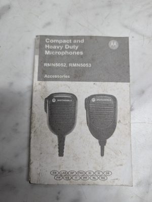 Motorola Compact & Heavy Duty Microphones Rmn5052 Rmn5053 Operator'S Manual