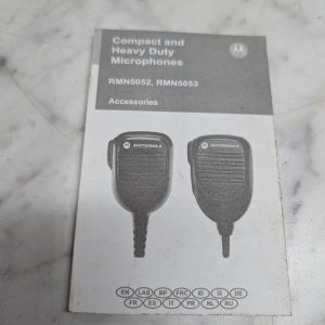 Motorola Compact & Heavy Duty Microphones Rmn5052 Rmn5053 Owners Manual
