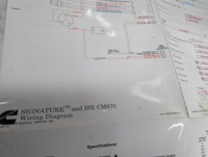 Cummins Diesel Engine Wiring Diagram Electrical Schematic Isx Cm870 Signature