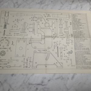 Perkins Machine Tool Model B Series Parts List Drawing Print Diagram Information