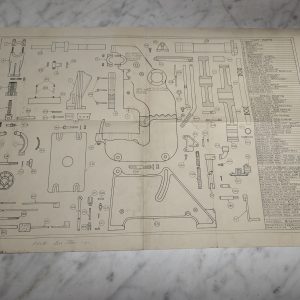 Perkins Machine Tool Model Series B Parts List Drawing Print Diagram Information