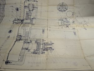 Brown & Sharp Machine Tool Cam Milling Fixture Drawing Blue Print Information