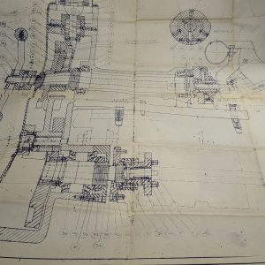 Brown & Sharp Machine Tool Cam Milling Fixture Drawing Blue Print Information