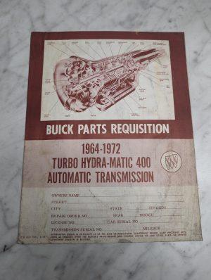 Buick Parts List 1964-1972 Turbo Hydra-Matic 400 Automatic Transmission Th400