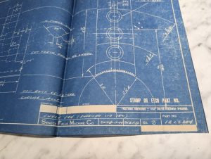 Seneca Falls Machine Tool Chuck Jaw American Std 1944 Drawing 12Ls204 Print