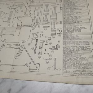 Perkins Machine Tool B Model Series Parts List Catalog Information Print