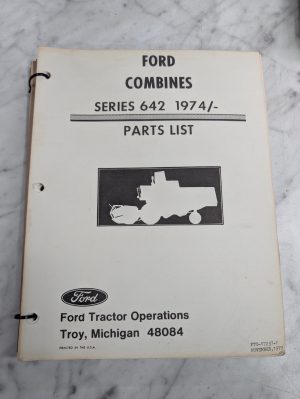 Ford Tractor Repair Parts List Book Manual Catalog 642 Combines 1974 1979