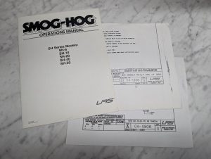 Smog-Hog Operators Manual Sh Series Sh- 6 10 20 40 50 1999 Instructions