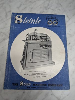 Steinle Form Generating Machine Sales Literature Information Brochure Tool