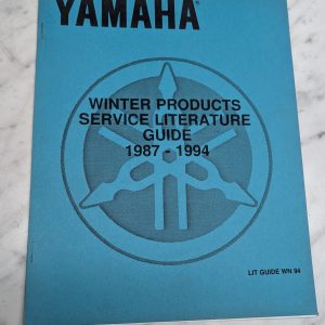 Yamaha Winter Products Service Literature Guide 1987-1994 Wn 94 Manual Reference