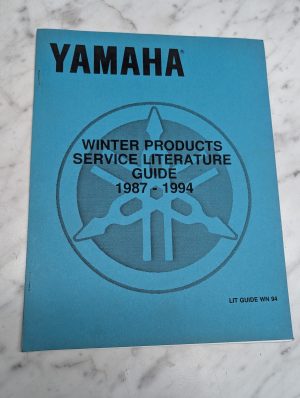 Yamaha Winter Products Service Literature Guide 1987-1994 Wn 94 Manual Reference