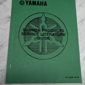 Yamaha Summer Products Service Literature Guide 1993 Su 93 Manual Reference