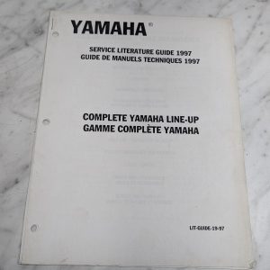 Yamaha Motor Service Literature Guide All Products 1997 Manual Reference