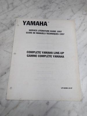 Yamaha Motor Service Literature Guide All Products 1997 Manual Reference