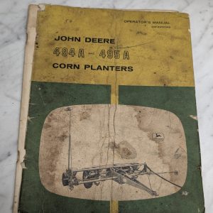 John Deere Jd Operators Owners Manual Om-B25038B 494A 495A Corn Planters
