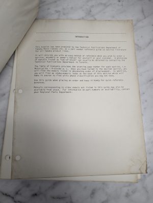 Yamaha Service Literature Reference Guide All Equipment 1979 – 1985