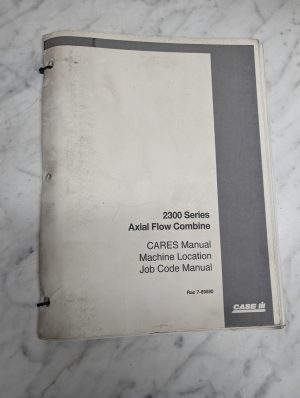 Case Ih Cares Machine Location Job Code Manual 2300 Series Axial Flow Combines