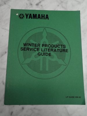 Yamaha Winter Products Service Literature Guide Lit Wn 93 Manual Reference