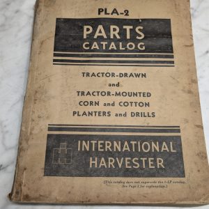 International Harvester Ih Parts List Catalog Manual Pla-2 Tractor Drawn Drills