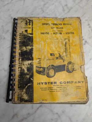Hyster Forklift Truck H60B H70B H80B Service Reference Manual Challenger Gps1915