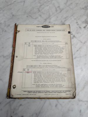 Towmotor Parts List Catalog Operator Service Manual 422S 462S 502S Forklift 1964