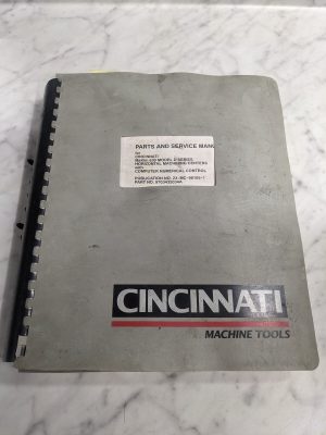 Cincinnati Milacron Maxim 630 Model D Cnc Machining Center Parts Service Manual