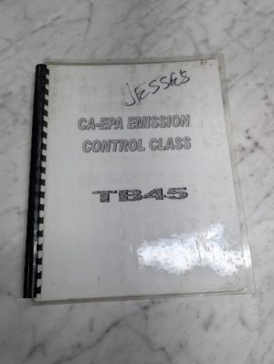 Ca-Epa Emission Control Class Tb45 Caterpillar Lift Truck Technician Program