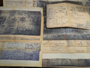 Blanchard Machine Tool Vertical Surface Grinder Blue Print Drawing Diagram 16