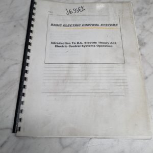 Basic Electric Control Systems Dc Theory & Operations Training Information Ppt