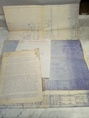 Potter & Johnston 3-U Lathe Machine Tool Drawing Diagrams Prints Information Lot