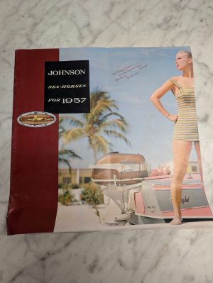 Johnson Sea-Horses For 1957 Outboard Motor Marine Engine Boat Sales Catalog