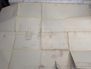 Universal Boring 3" Machine Tool Rear Post Base Drawing Diagram Engineering Prnt