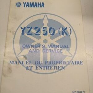 Original Yamaha Oem Owner Service Manual Shop Book 1982 Yz250(K) 24Y-28199-70