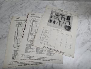 Barret Grafton Machine Tool Part Information Data Sheets 3-410 Centifugals